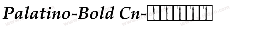 Palatino-Bold Cn字体转换